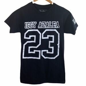 Iggy Azalea 23 jersey black tee shirt